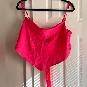 Cropped pink going out shirt